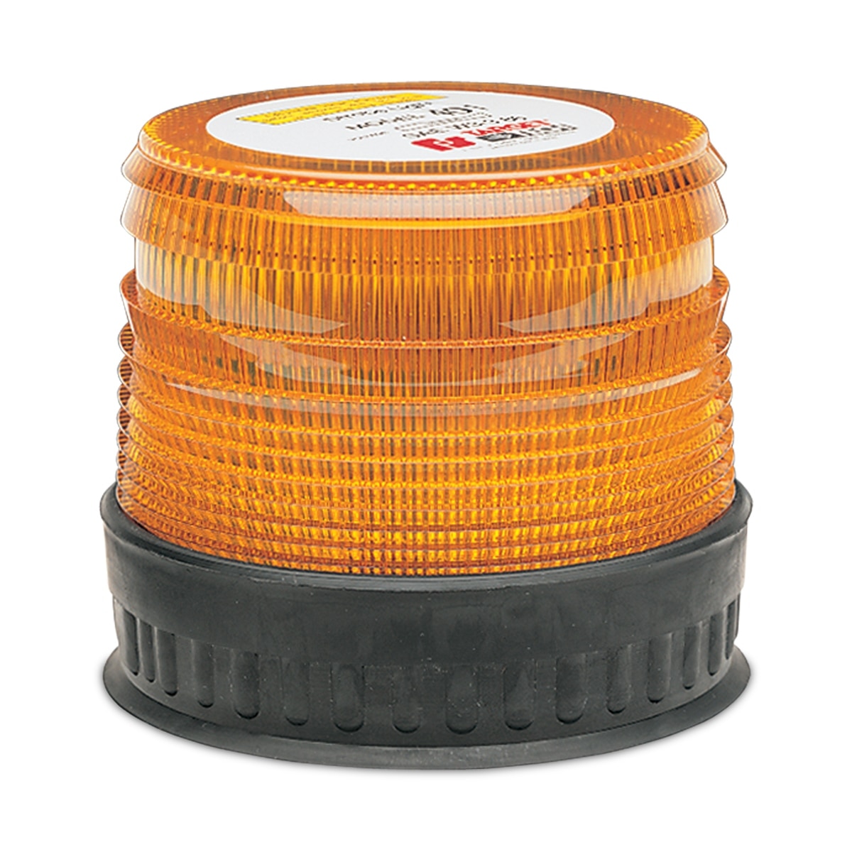 Class 2 Federal Signal 420222-02 651 LED Utility Beacon Permanent Mount with Branch Guard and Amber Dome 